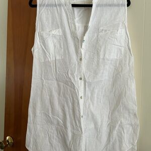 Chicos size 3 white tank tunic top